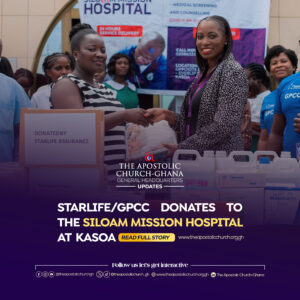 STARLIFE AND GPCC DONATES TO THE SILOAM MISSION HOSPITAL AT KASOA