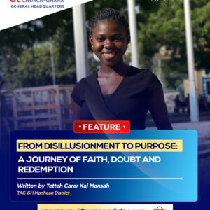 FROM DISILLUSIONMENT TO PURPOSE: A JOURNEY OF FAITH, DOUBT AND REDEMPTION FROM DISILLUSIONMENT TO PURPOSE: A JOURNEY OF FAITH, DOUBT AND REDEMPTION