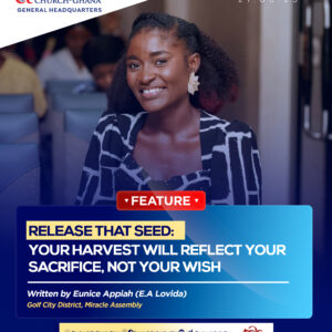 RELEASE THAT SEED: YOUR HARVEST WILL REFLECT YOUR SACRIFICE, NOT YOUR WISH RELEASE THAT SEED: YOUR HARVEST WILL REFLECT YOUR SACRIFICE, NOT YOUR WISH