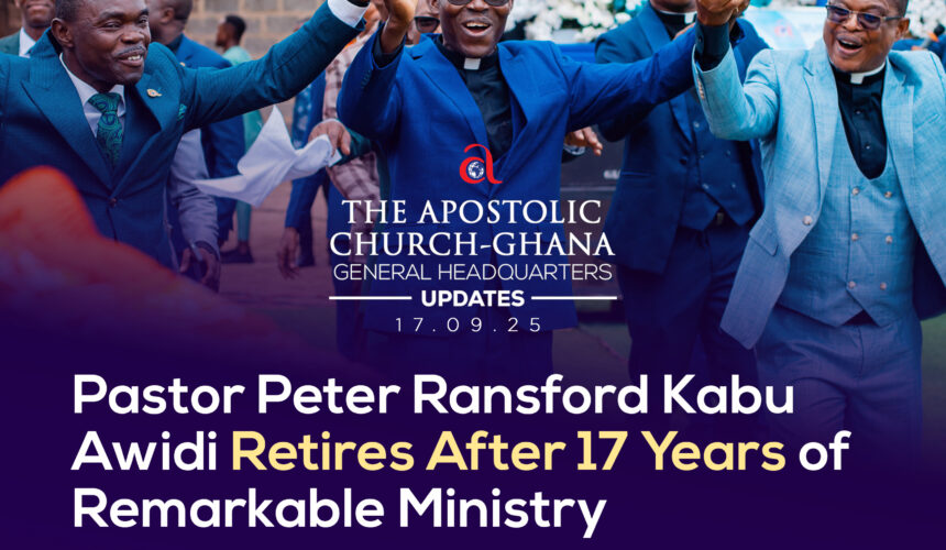 PASTOR PETER R.K. AWIDI RETIRES AFTER 17 YEARS OF REMARKABLE MINISTRY