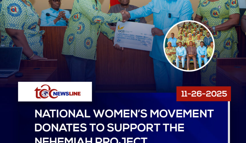 National Women’s Movement Donates to Support the Nehemiah Project