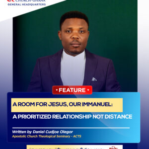 A ROOM FOR JESUS, OUR IMMANUEL : A PRIORITIZED RELATIONSHIP NOT DISTANCE