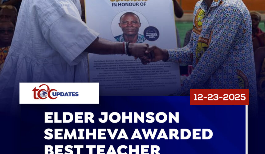 ELDER JOHNSON SEMIHEVA AWARDED BEST TEACHER
