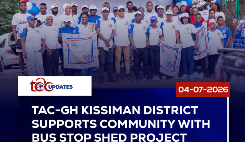 TAC-GH Kissiman District Supports Community with Bus Stop Shed Project