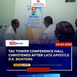 TAC Tower Conference Hall Christened After Late Apostle D.K. Boateng