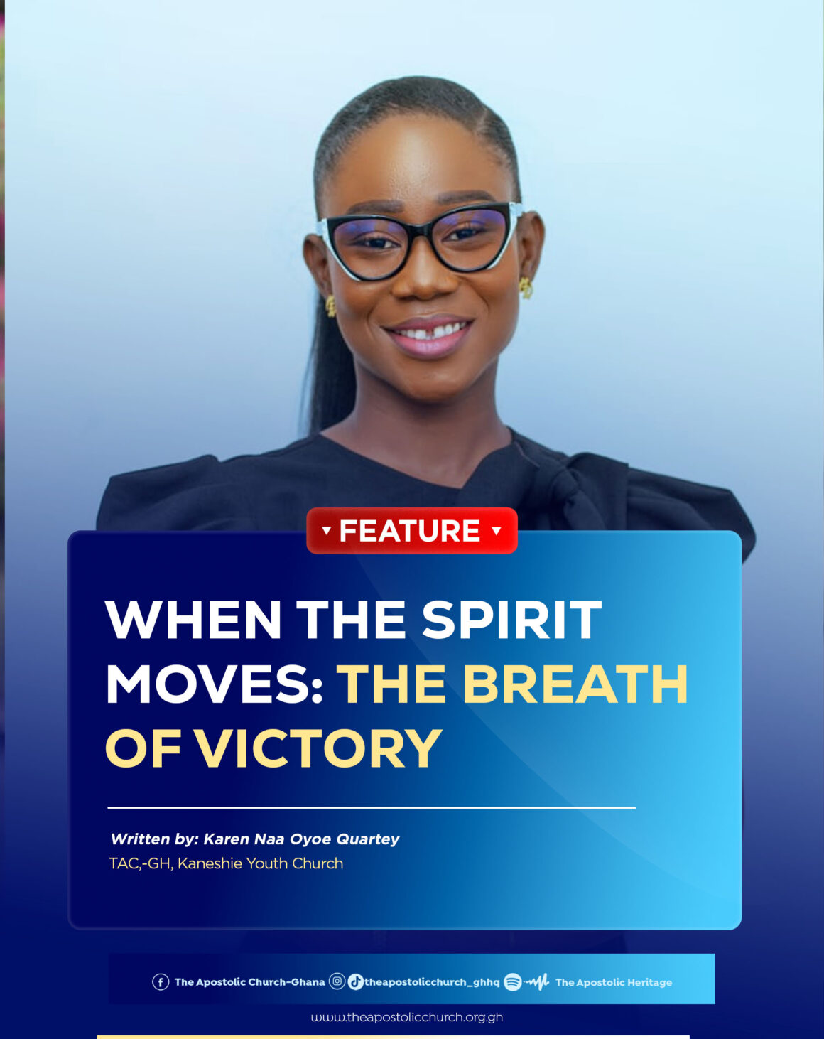 WHEN THE SPIRIT MOVES: THE BREATH OF VICTORY WHEN THE SPIRIT MOVES: THE BREATH OF VICTORY