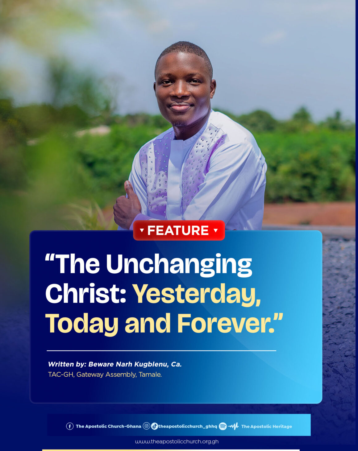 “The Unchanging Christ: Yesterday, Today and Forever.” “The Unchanging Christ: Yesterday, Today and Forever.”