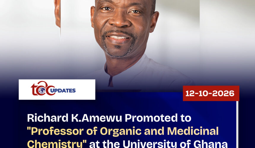 Richard Kwamla Amewu Promoted to “Professor of Organic and Medicinal Chemistry” Richard Kwamla Amewu Promoted to “Professor of Organic and Medicinal Chemistry”